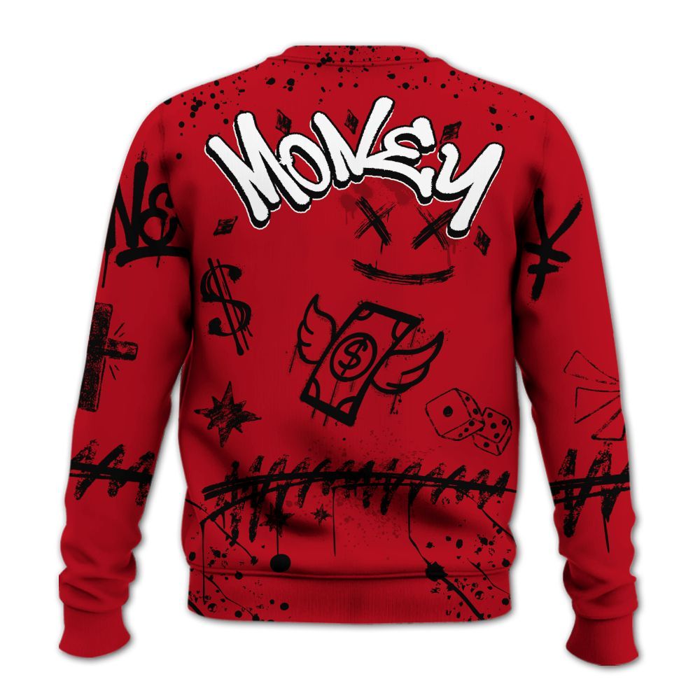 Sweatshirt To Match Bred Velvet 11s - Everybody Paid In Full Crayon All Over Print