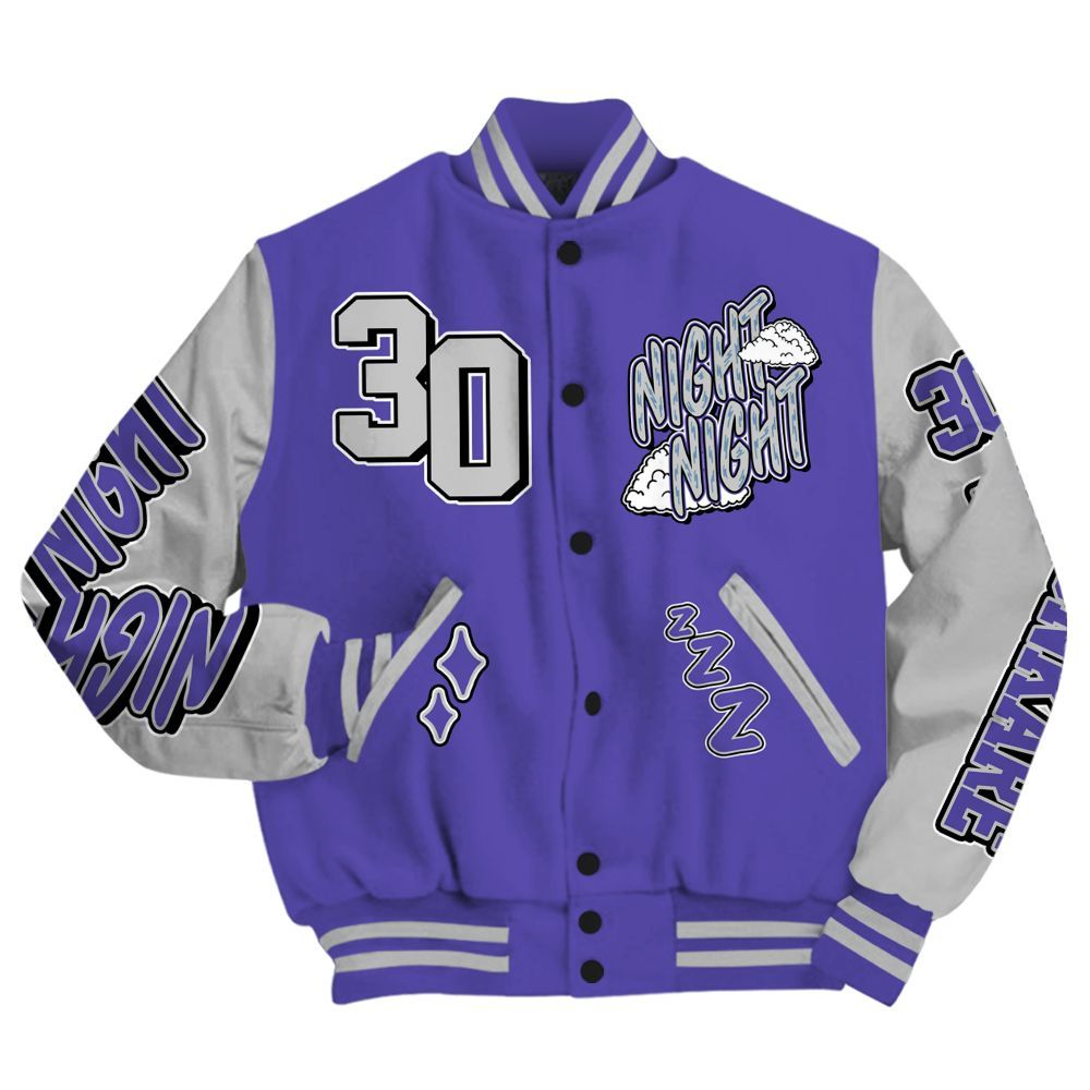 Varsity Jacket To Match Retro Concord 5s - Seeya Skeleton All Over Print