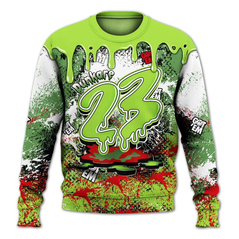 Sweatshirt To Match Kobe 6 SE Grinch - Dripping 23 Drip All Over Print