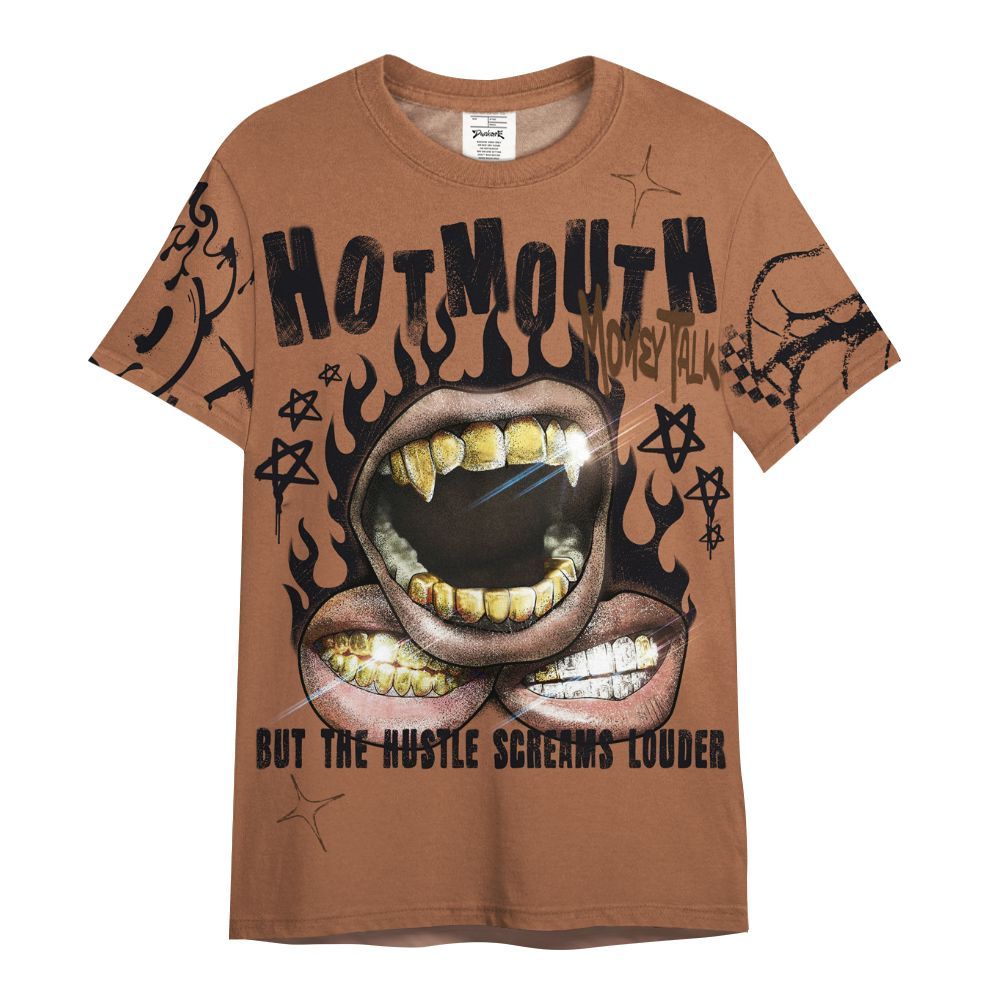 Shirt To Match Air Foamposite Metallic Copper - Mouth Burning Street Style All Over Print