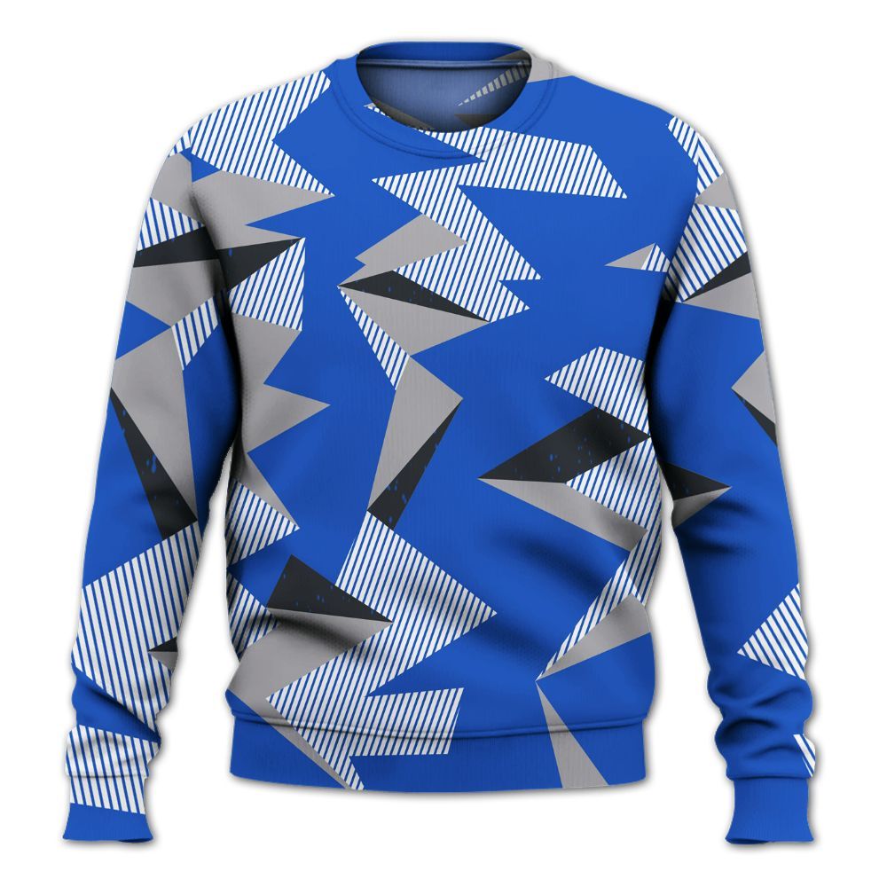 Sweatshirt To Match Retro Stealth 5s - Geometric Camouflage Pattern All Over Print