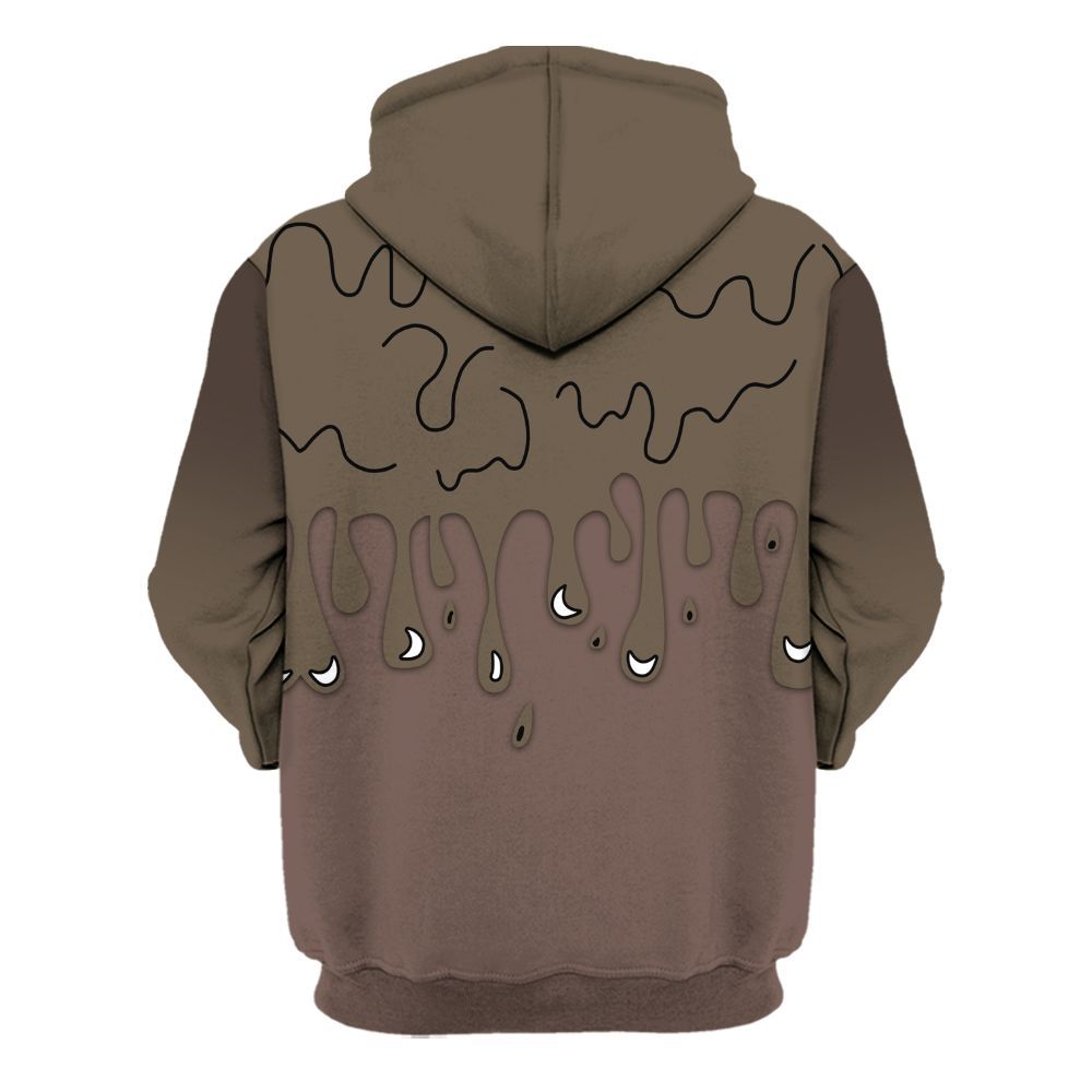Hoodie To Match AMM Dark Mocha 4s - Snake Trust No One Drip All Over Print