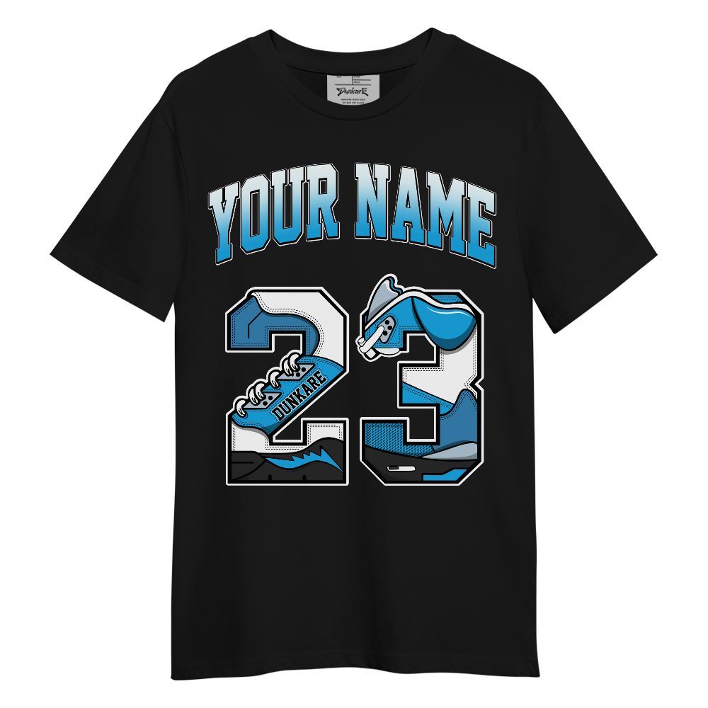 Shirt To Match University Blue Low 2026 11s - Custom Name 23 5s Graphic