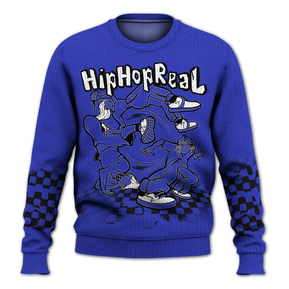 Knitted Sweater To Match Retro Black Concord 12s - Feel Life Street Style