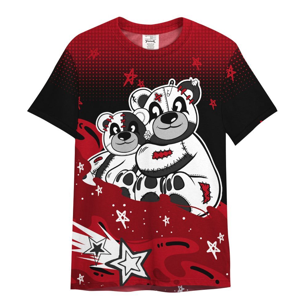 Shirt To Match Bred Velvet 11s - Sincere Fondness Bear Stars All Over Print