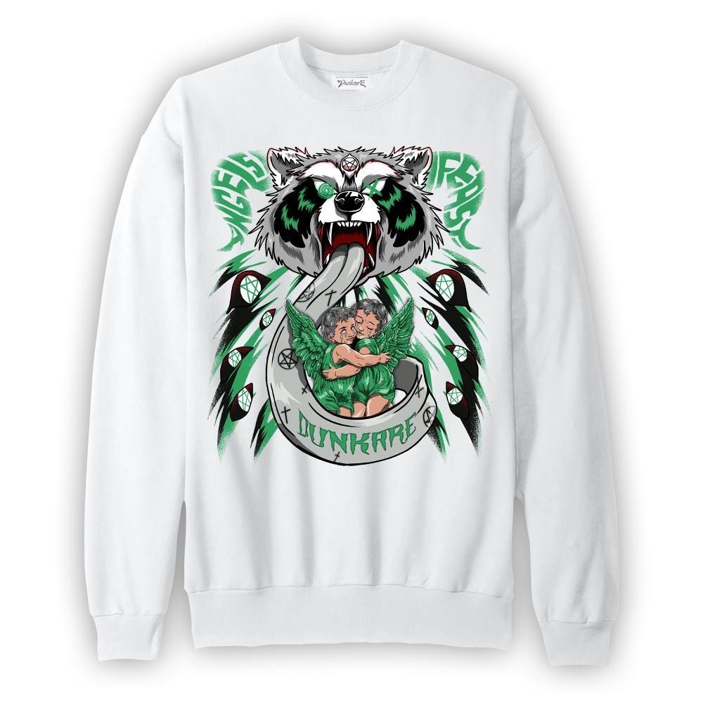 Sweatshirt To match Sweatshirt Angels Feast Raccoon, 3 Green Glow, To Match Sneaker Black Green Glow 3s DNY