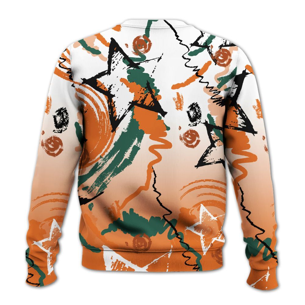 Sweatshirt To Match Dunk Low Ceramic - Grind Shine Later Drip All Over Print