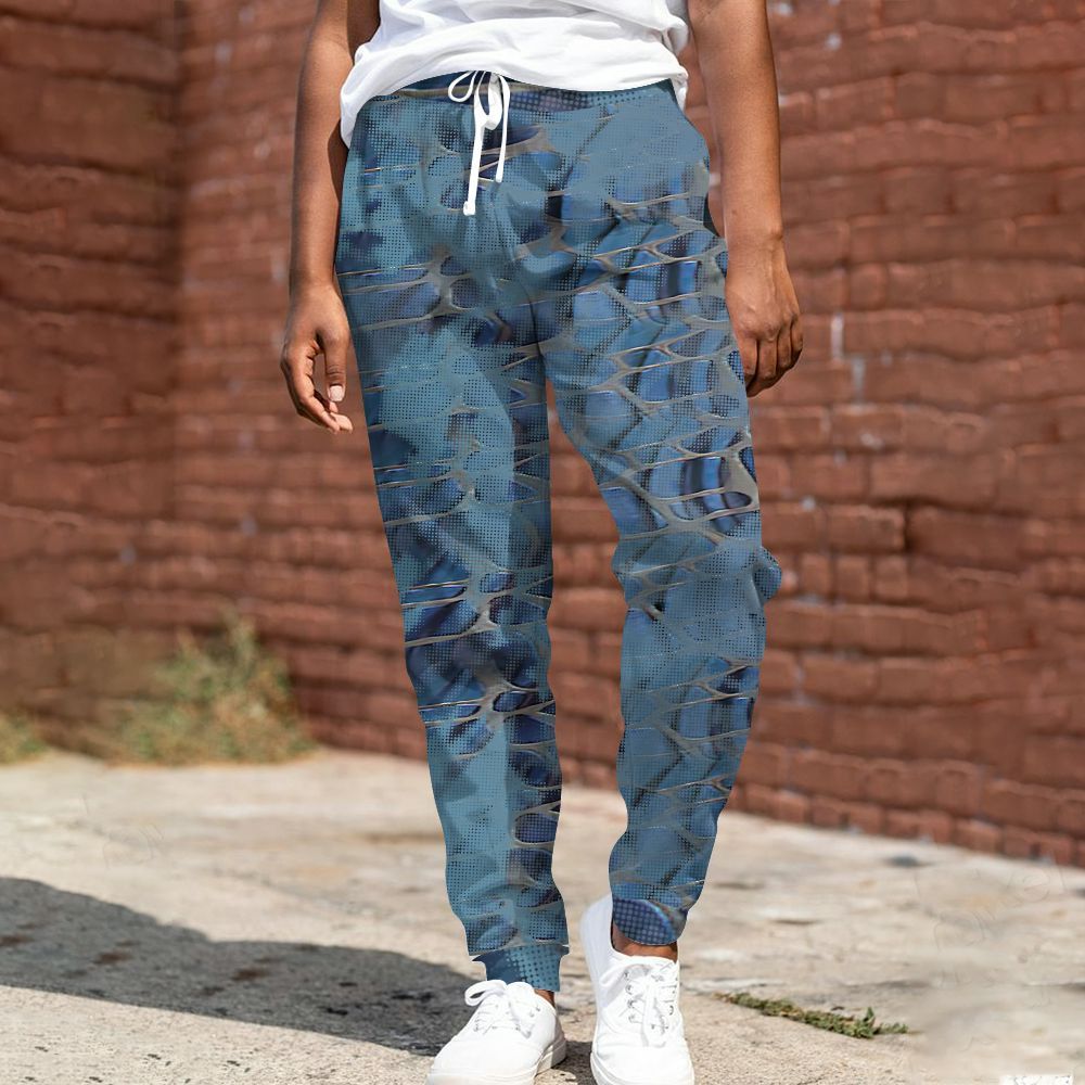 Sweatpant To Match Air Foamposite Kazuya Mishima - Abstract Halftone Graphic All Over Print