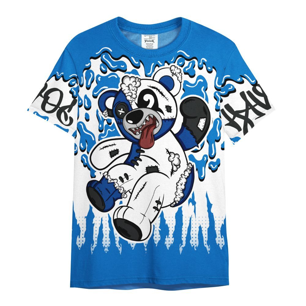 Shirt To Match Blueberry 12s - Havok Bear Dripping All Over Print