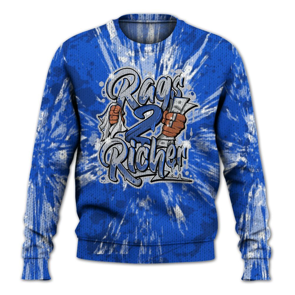 Knitted Sweater To Match Air Foamposite One Royal - Rag 2 Rich Graphic Luxury