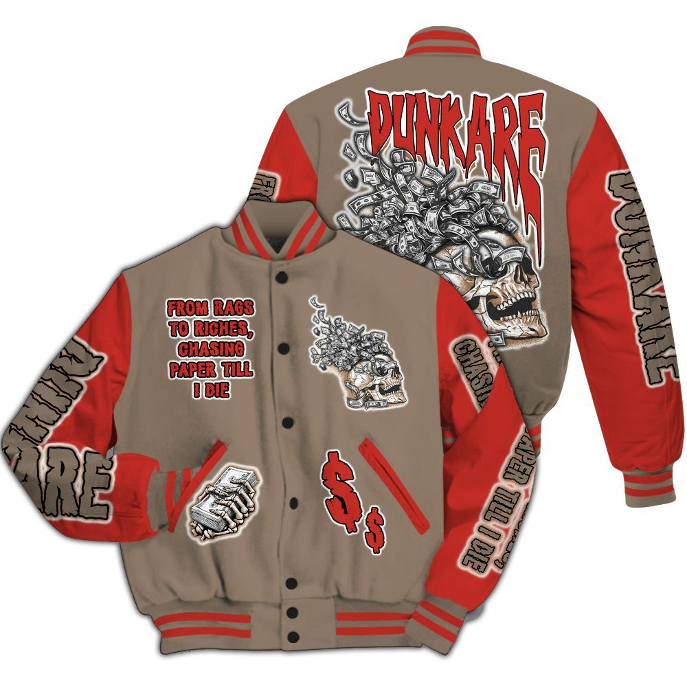 Varsity Jacket To Match Air Max Rocky Distressed - From Rags To Riches All Over Print