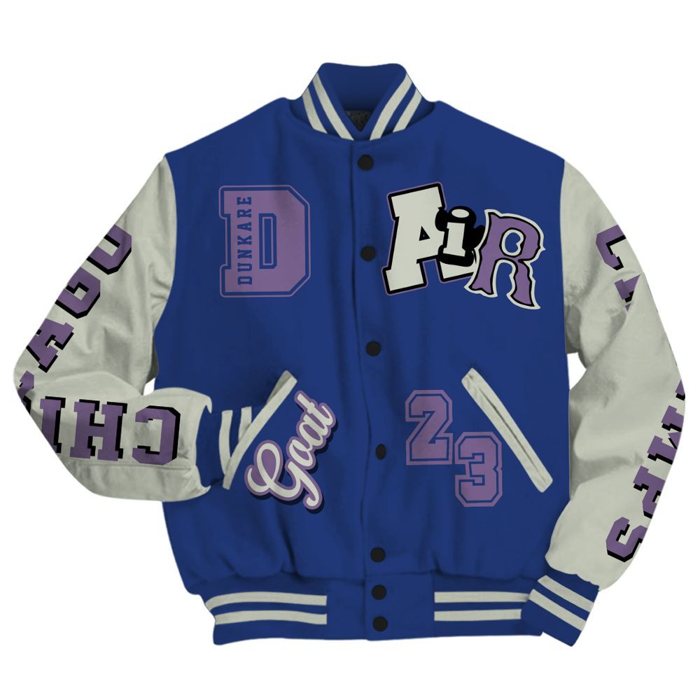 Varsity Jacket To Match Low OG Voodoo Alternate 1s - AIR Number 23 GOAT All Over Print
