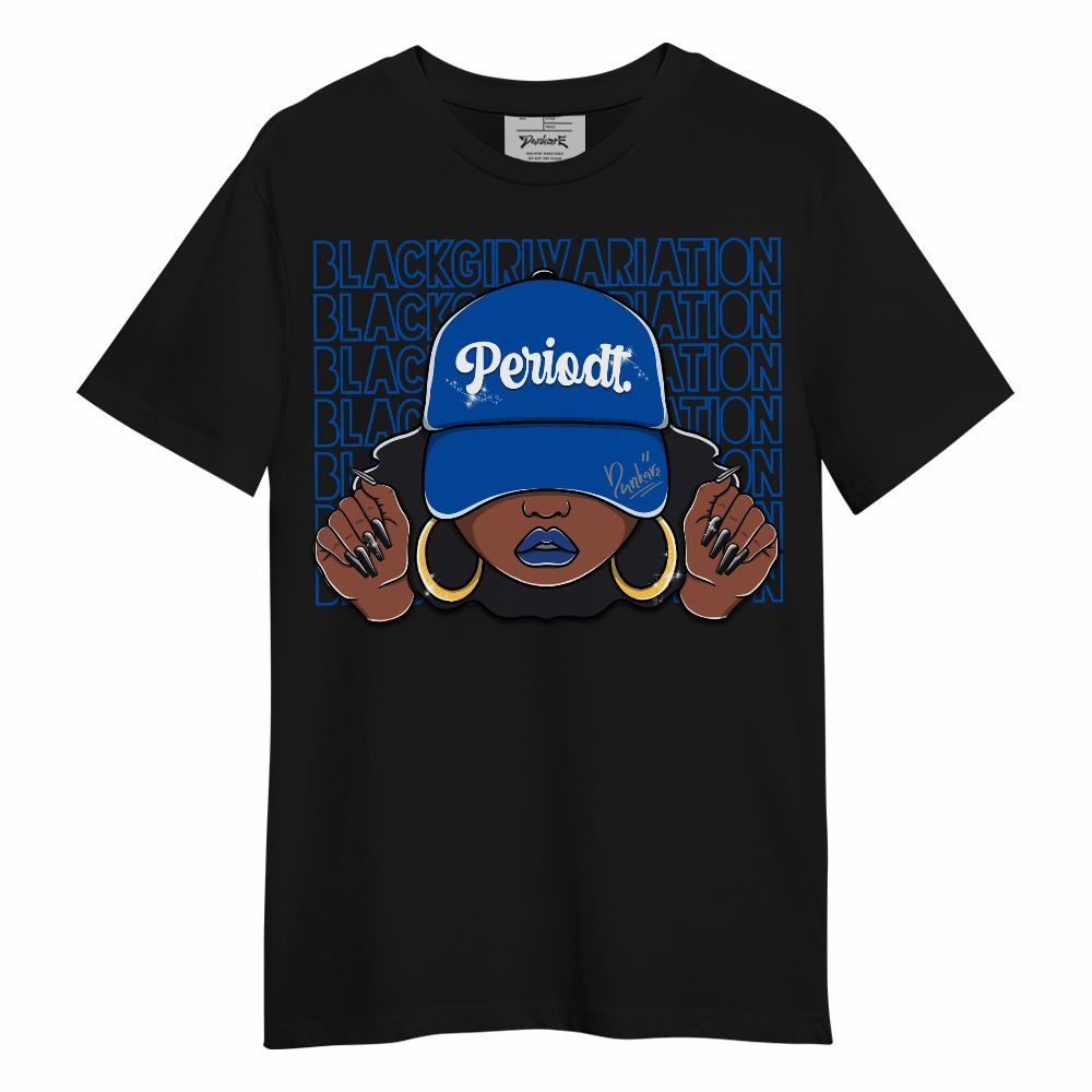 Shirt To Match Racer Blue 5s - Black Girl Variation Unisex Shirt