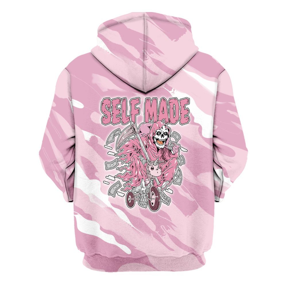 Hoodie To Match Orchid 4s - Self Make Skeleton Colored All Over Print