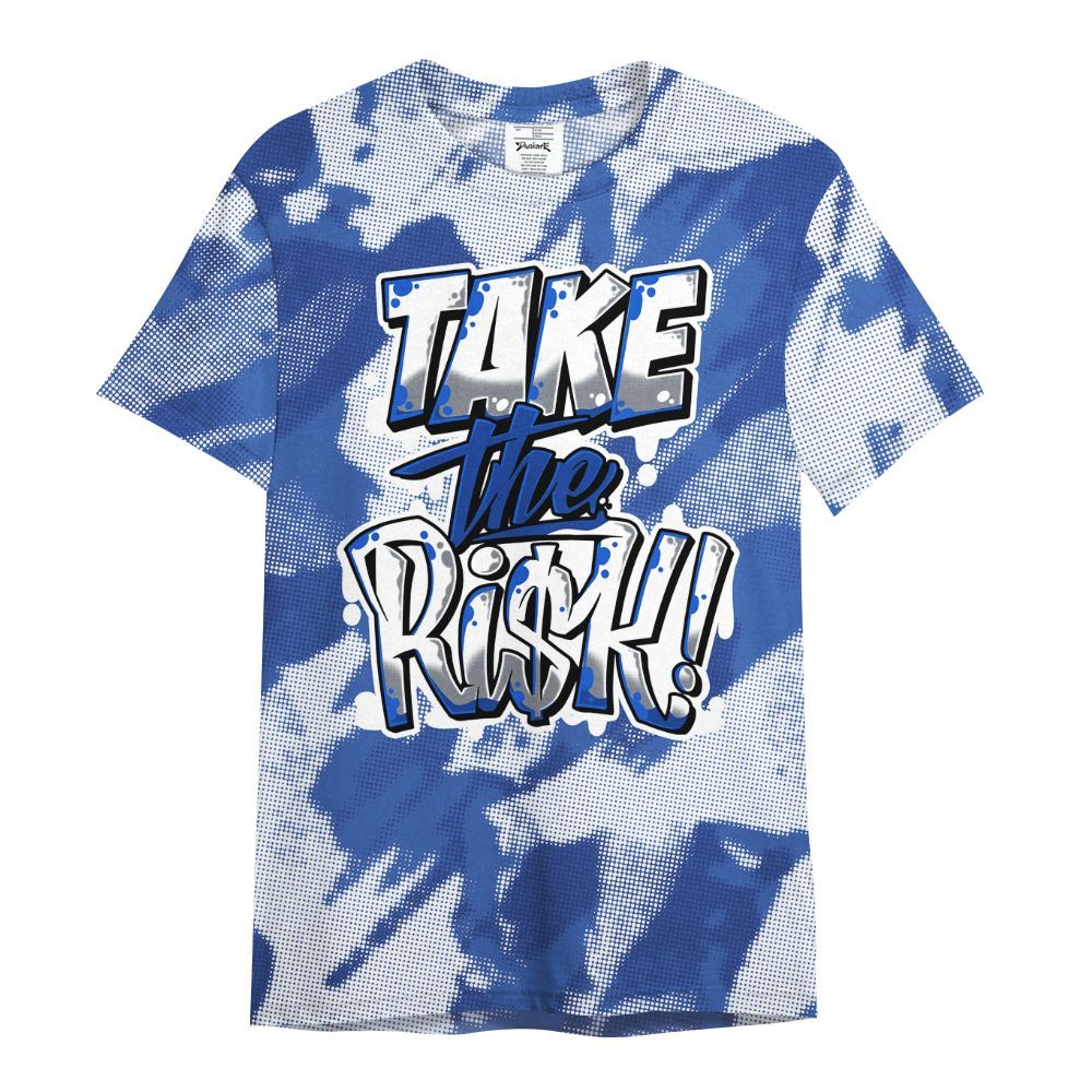 Shirt To Match Air Foamposite One Royal - Take Risks Abstract All Over Print