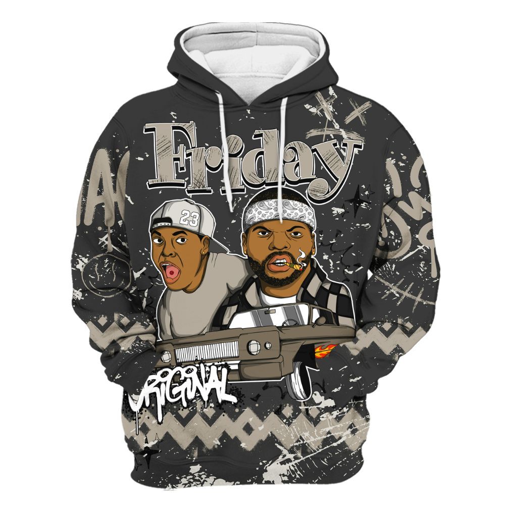 Hoodie To Match RM Light Bone 4s - Friday Sneaker Crayon All Over Print