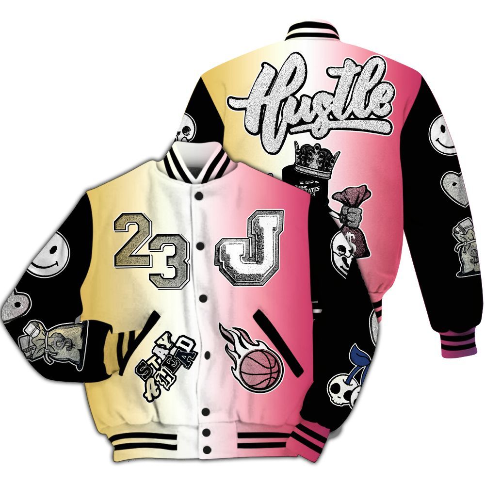 Varsity Jacket To Match Air Griffey Max Los Angeles 1s - Hustles Money Number 23 All Over Print