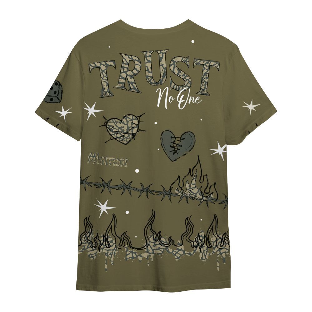 Shirt To Match Retro Family Affair 3s - Trust No One Snake-Bite Doodle Crayon All Over Print