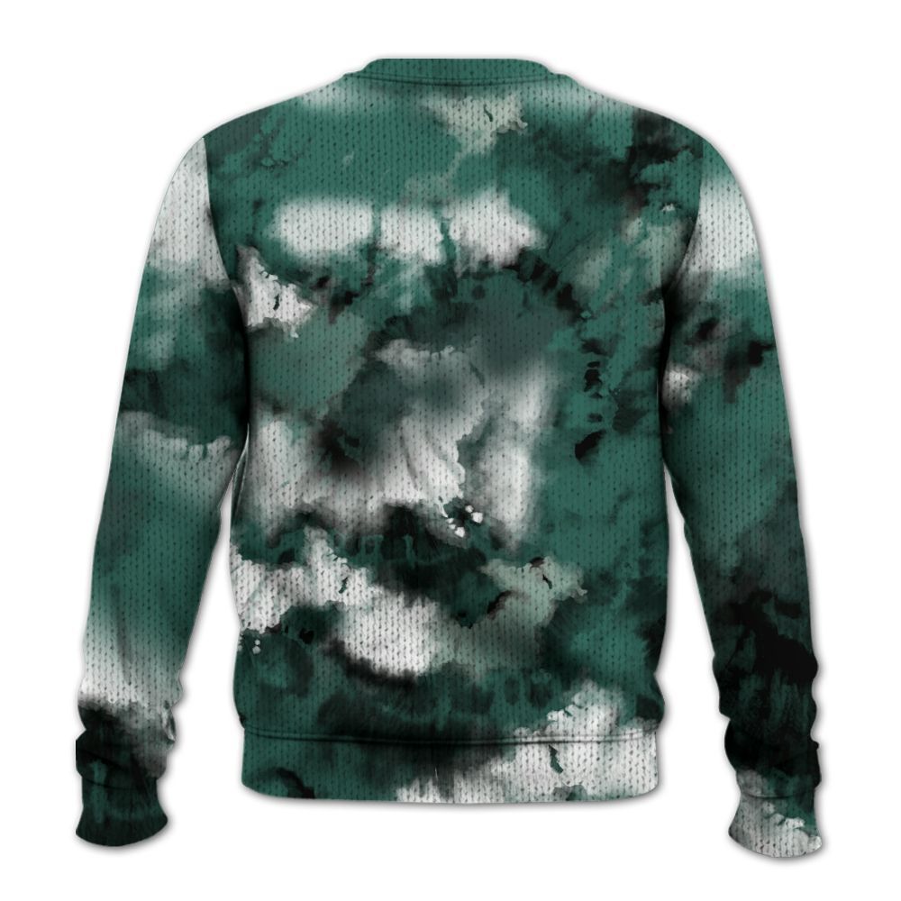 Knitted Sweater To Match RM Oxidized Green 4s - God Blessed Tie Dye