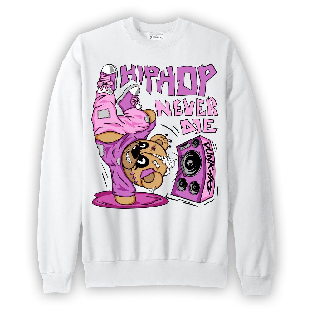 Sweatshirt To match Hyper Violet 4s Sweatshirt - Hiphop Bear Graphic