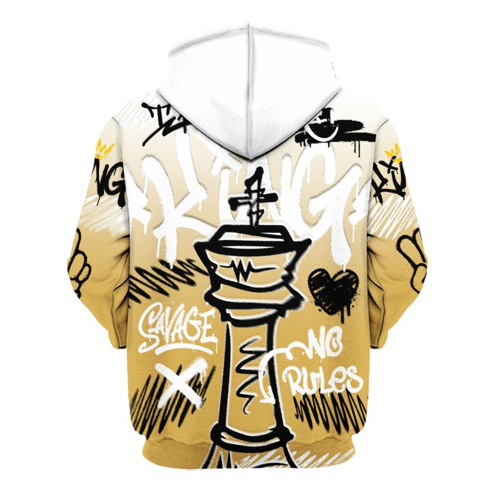 Hoodie To Match Retro Light Ginger 14s - Street King Chess Streetwear All Over Print