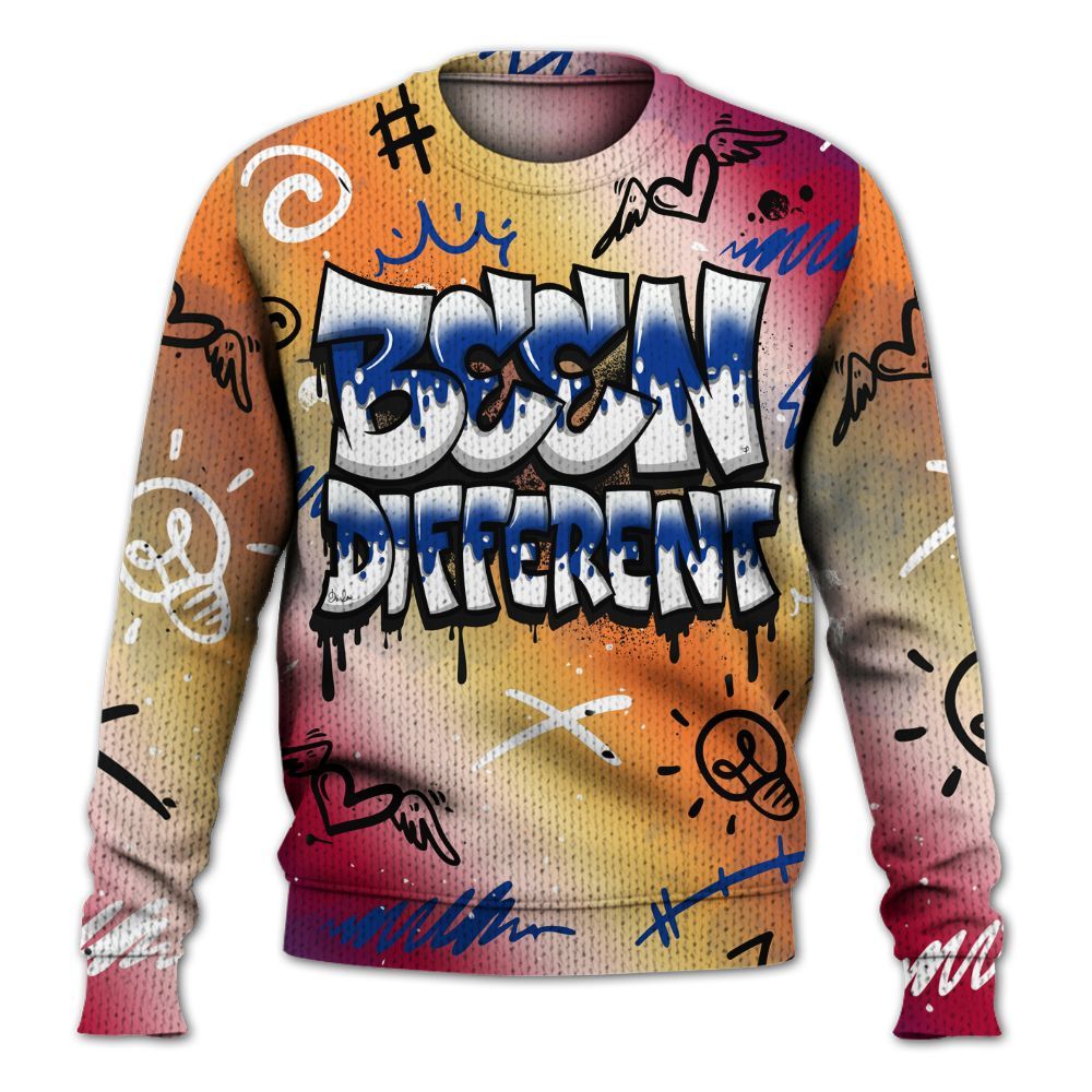 Knitted Sweater To Match Air Griffey Max Los Angeles 1s - Drip Been Di2ferent