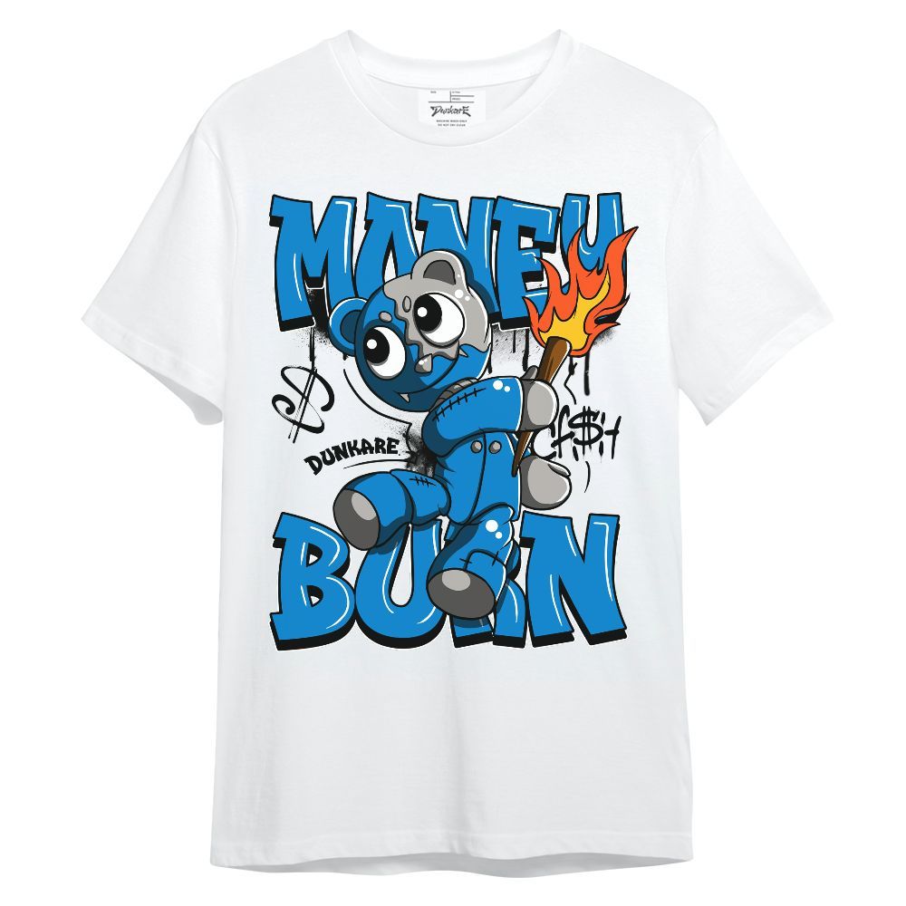 Shirt To Match Industrial Blue 4s - Money Burn Military Blue 4s Unisex Shirt