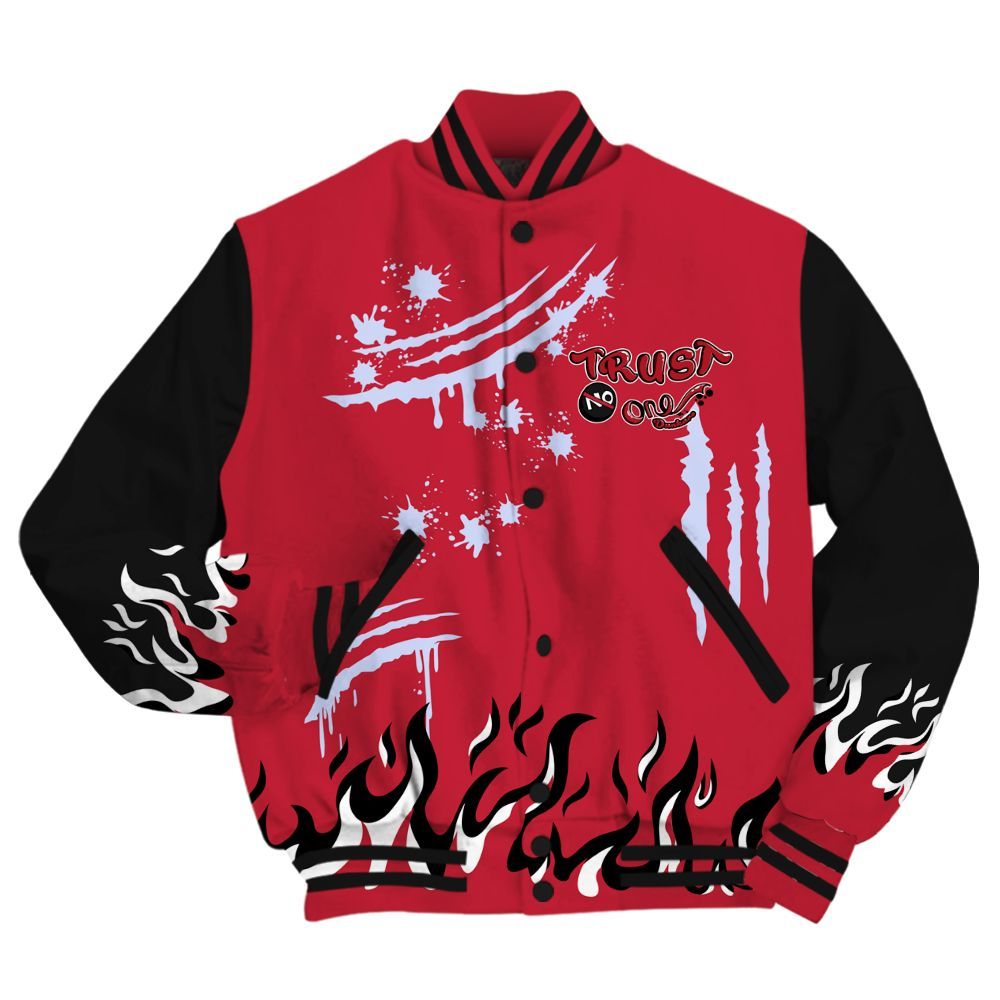 Varsity Jacket To Match Toro Bravo 6s - Graphic Trust No One All Over Print