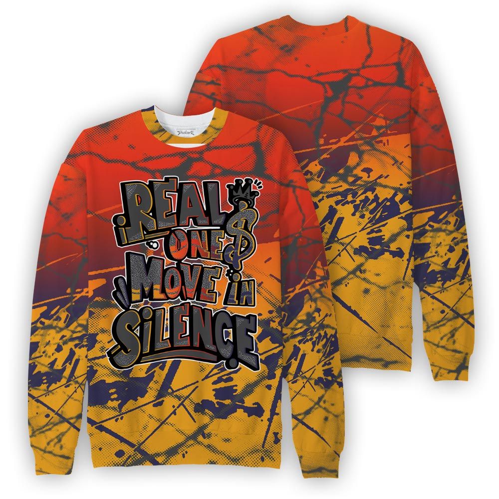 Sweatshirt To Match Rio 3s Sweatshirt - Ones Move In Silence Graphic Profound Sweatshirt Unisex