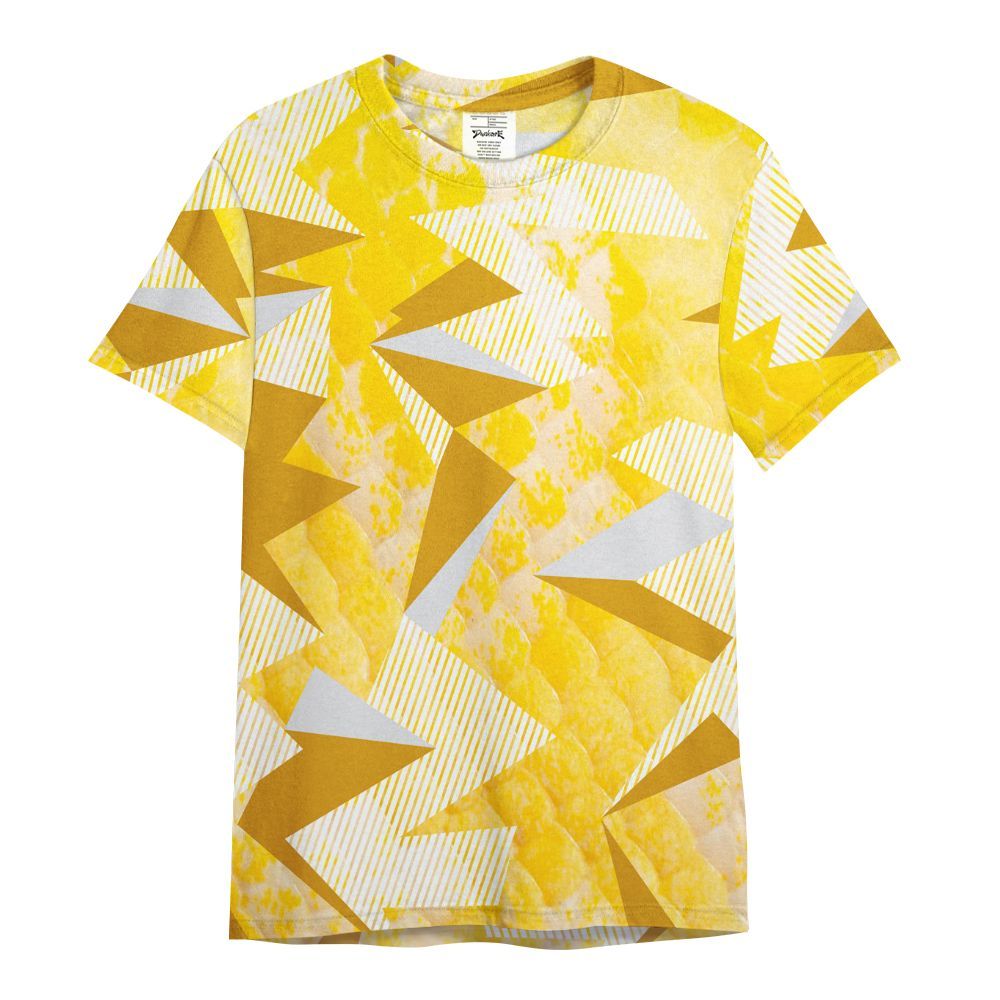 Shirt To Match Low Yellow Python 11s - Geometric Camouflage Pattern All Over Print