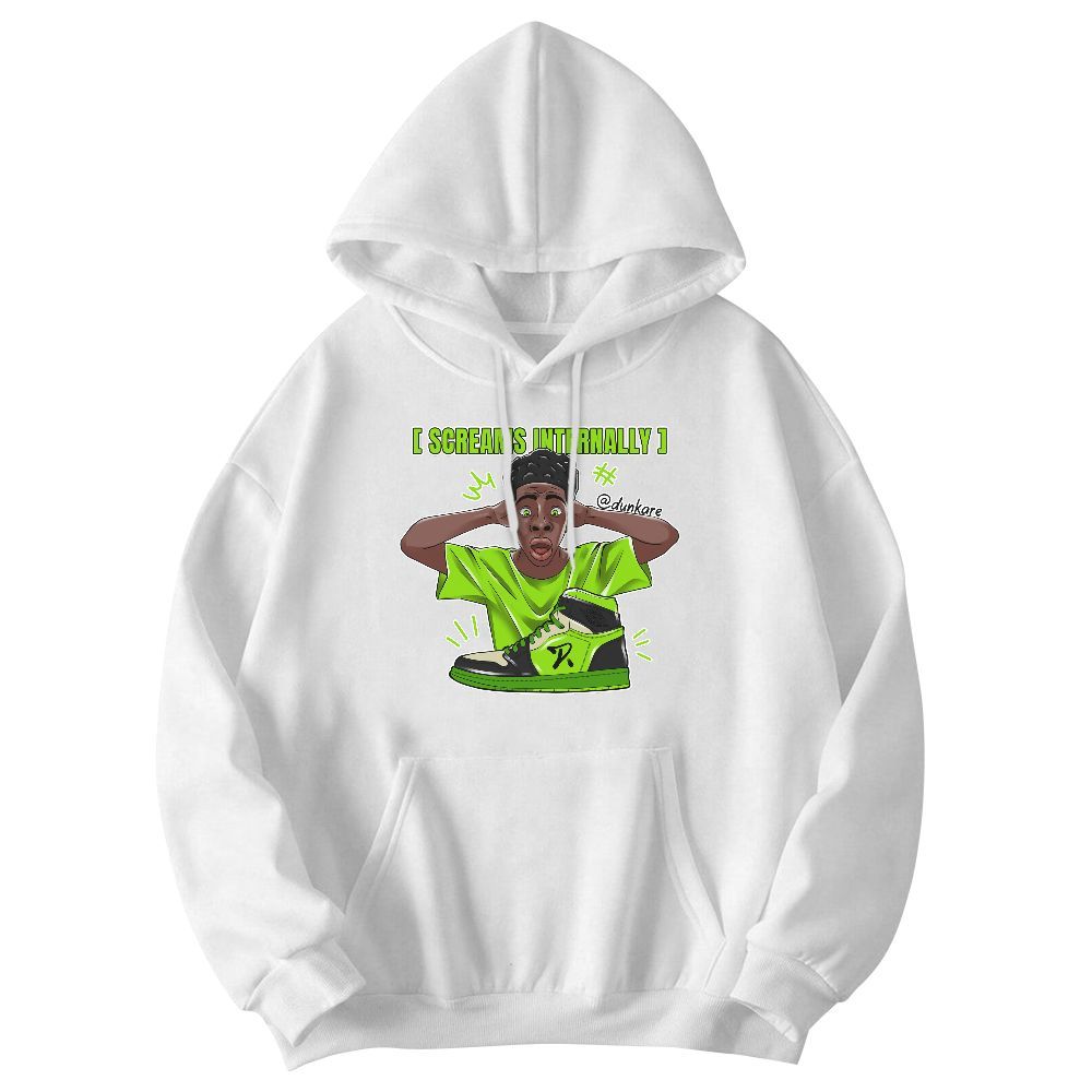 Sweatshirt To Match Electric Green 6s - Scream Internally Graphic