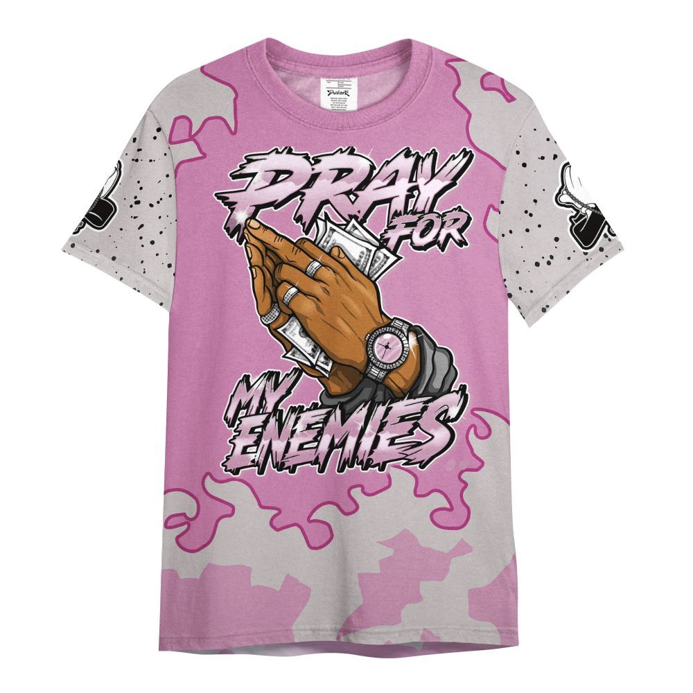 Shirt To Match Neutral Grey Black White Orchid 4s - Prayed For Enemies Graphic Blessing All Over Print