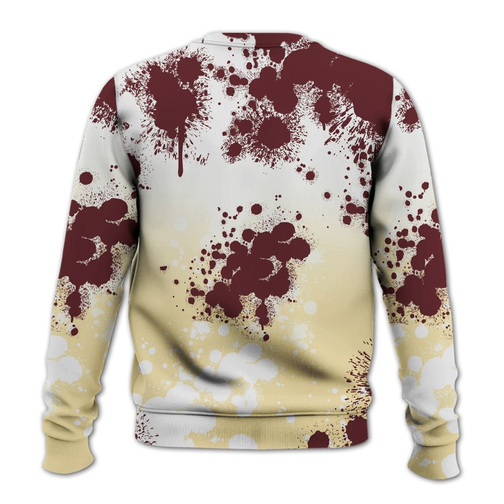 Sweatshirt To Match Women Phantom 12s - God Blessed Ink Drip All Over Print