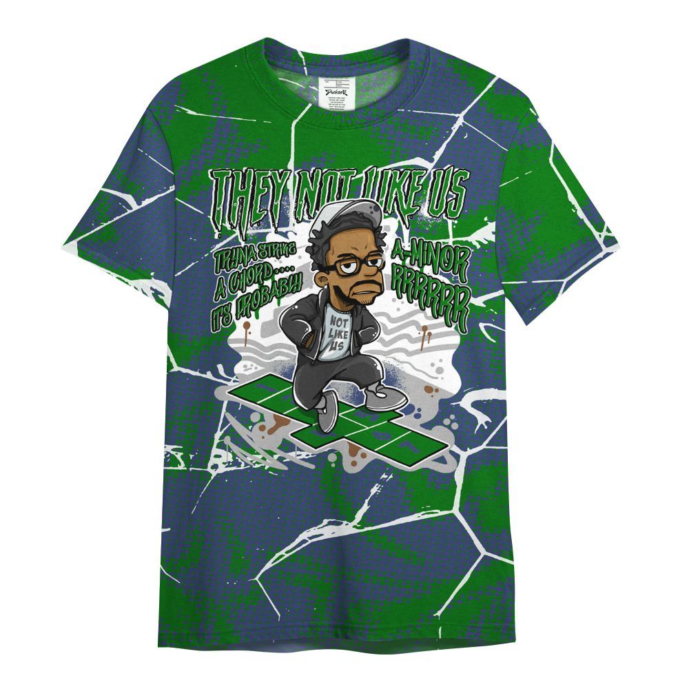 Shirt To Match Midnight Navy 13s - Hopscotch Dislike Us Graphic Crack All Over Print