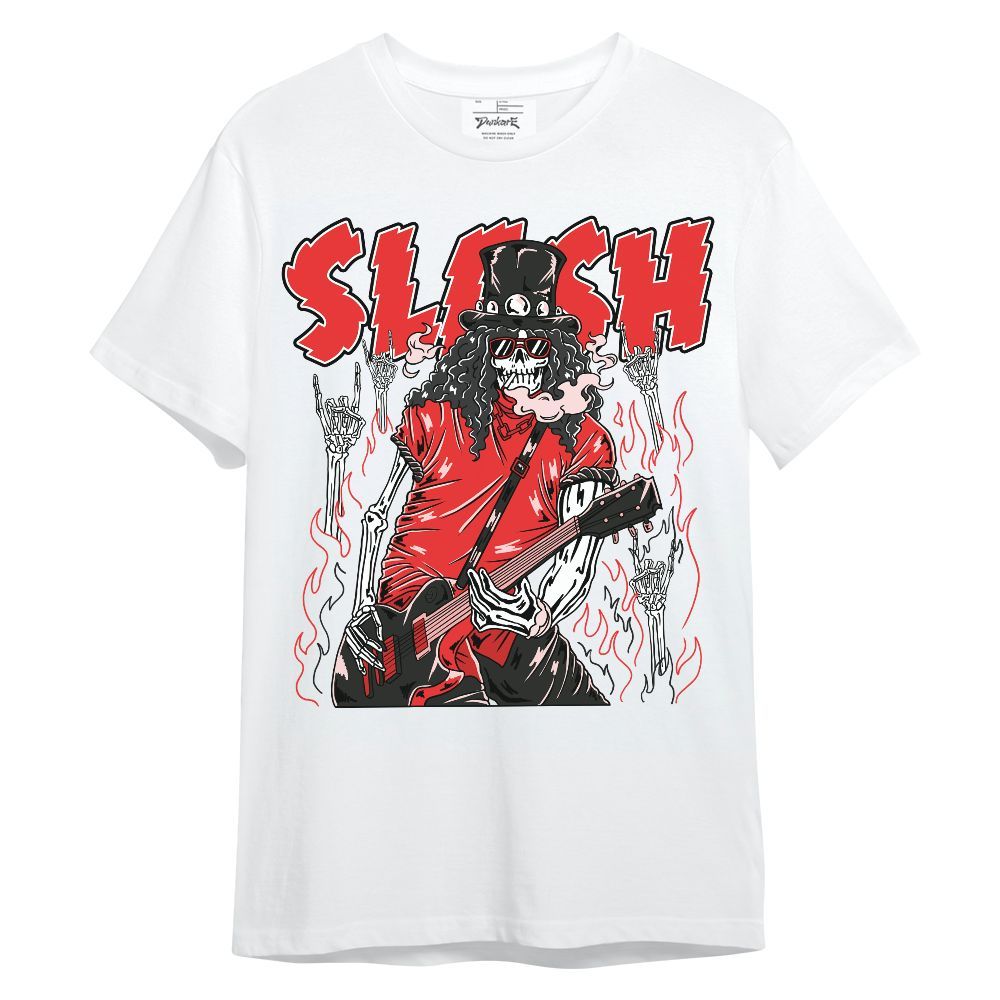 Shirt To Match Red Thunder 4s - Slash Skeleton Unisex Shirt