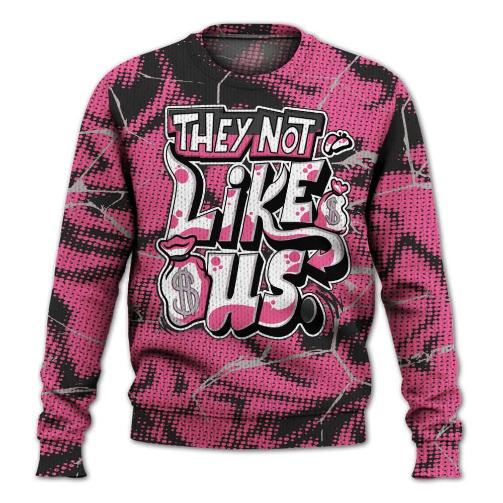 Knitted Sweater To Match Air Max SNDR Hyper Pink - Dislike Us Graphic