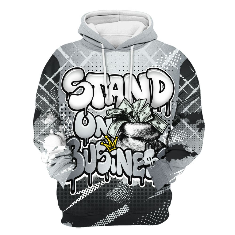 Hoodie To Match Cap And Gown 6s - Halftone Stand Business Dripping All Over Print
