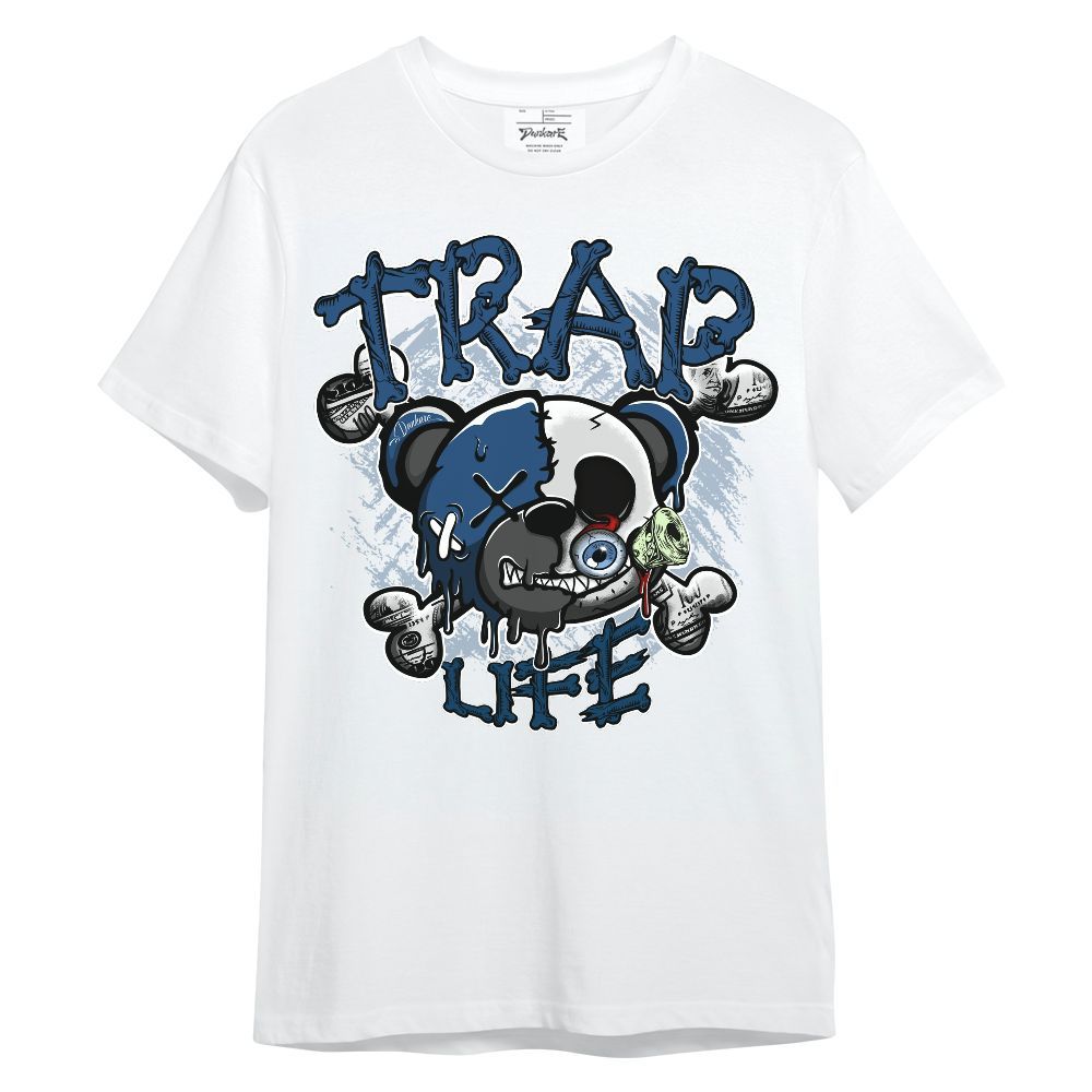 Shirt To Match High OG Midnight Navy 1s - Trap Bear Skull Unisex Shirt