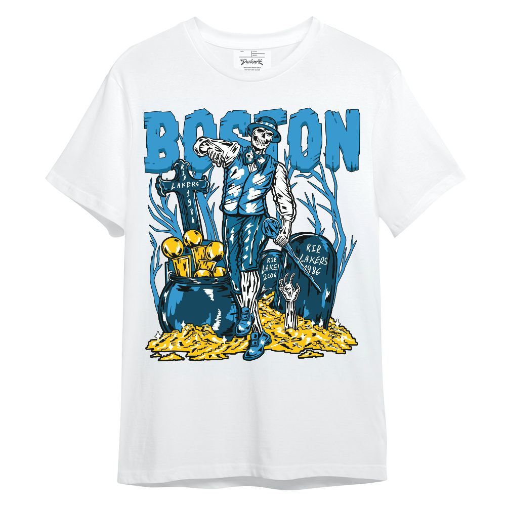 Shirt To Match Powder Blue 9s - Goldrush Skeleton Unisex Shirt