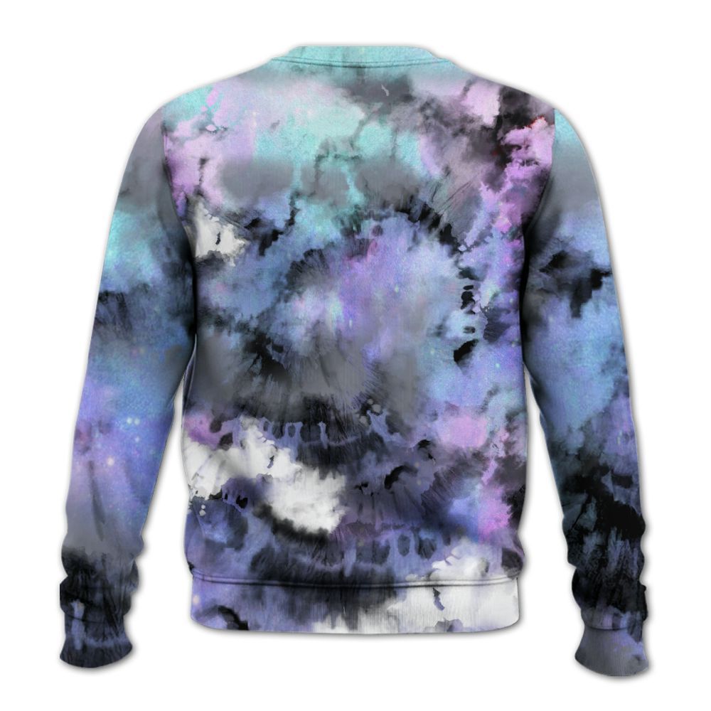 Sweatshirt To Match Zen Master 4s - God Blessed Tie Dye All Over Print