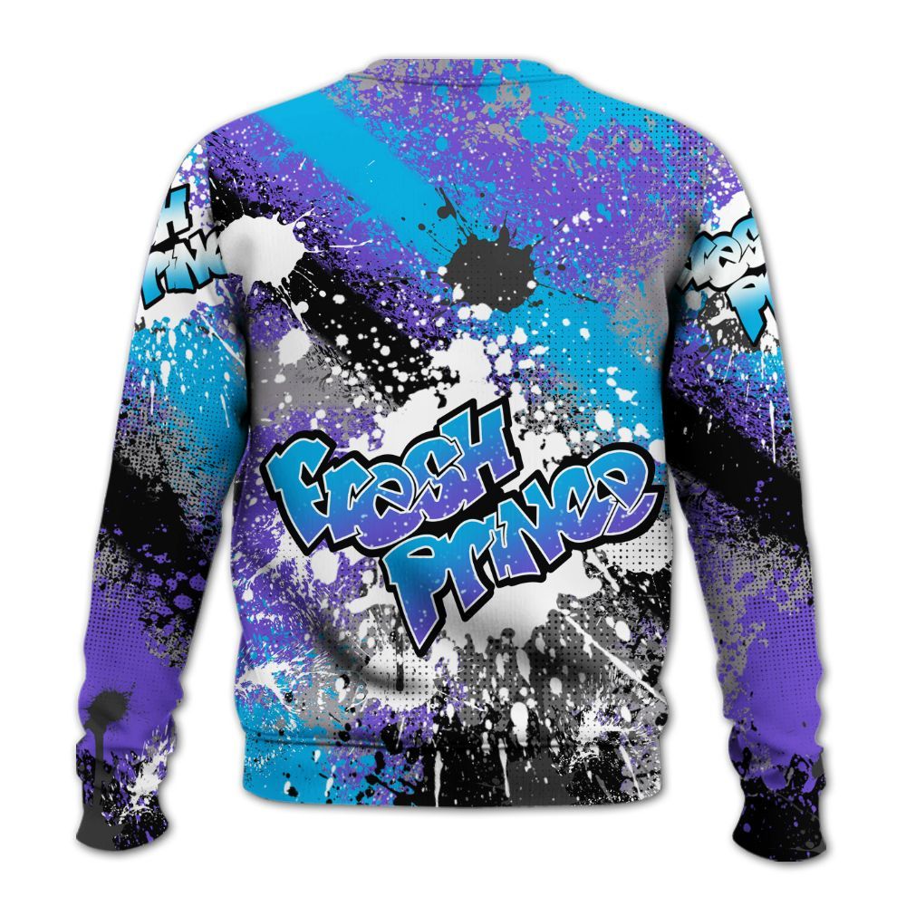 Sweatshirt To Match Retro Aqua 8s - Fresh Sneaker Lick All Over Print
