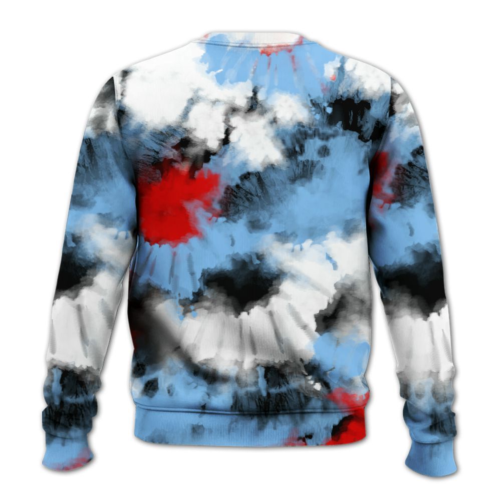 Sweatshirt To Match University Blue 5s - Tie Dye FK Around Find Out All Over Print