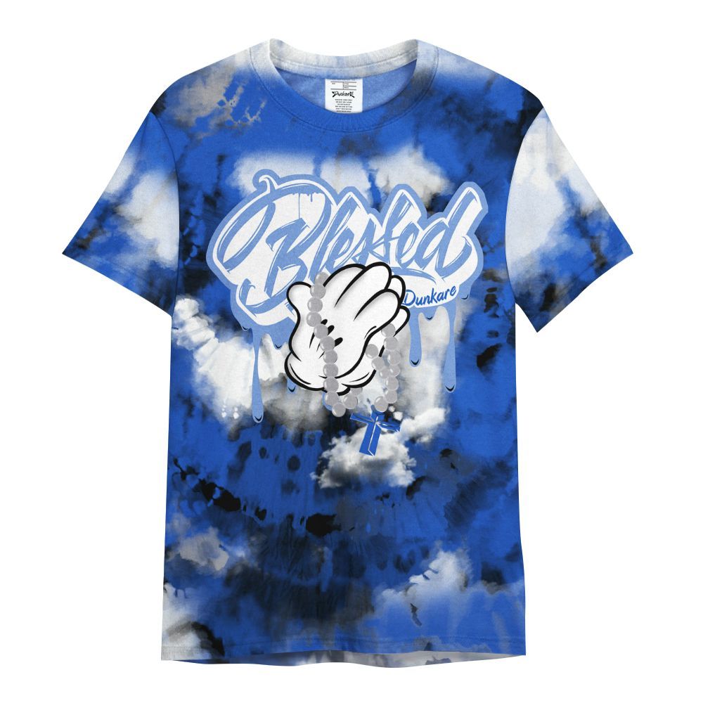 Shirt To Match Retro Stealth 5s - God Blessed Tie Dye All Over Print