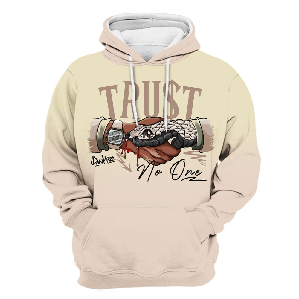 Hoodie To Match A Ma Maniere X Fossil Stone 4s - Snake Trust No One Drip All Over Print