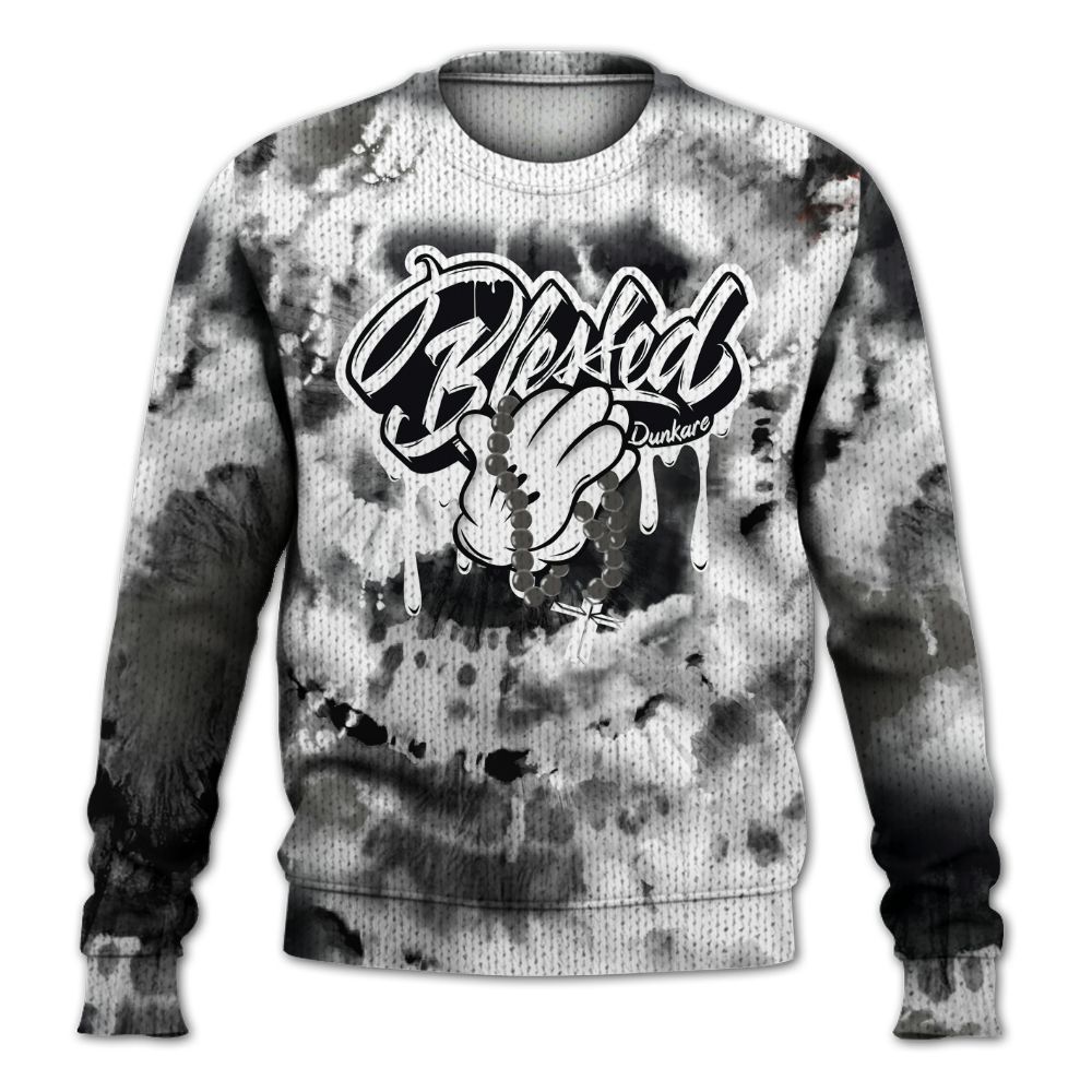 Knitted Sweater To Match Kobe 9 Elite Protro Halo - God Blessed Tie Dye