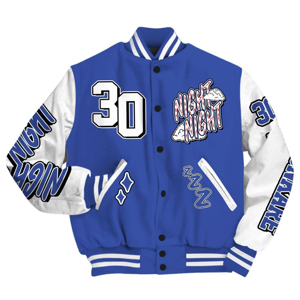 Varsity Jacket To Match Air Griffey Max USA Red White Blue 1s - Seeya Skeleton All Over Print