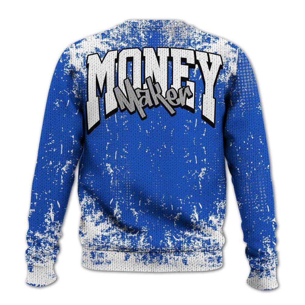 Knitted Sweater To Match Retro Stealth 5s - Move In Silence Money Street Retro