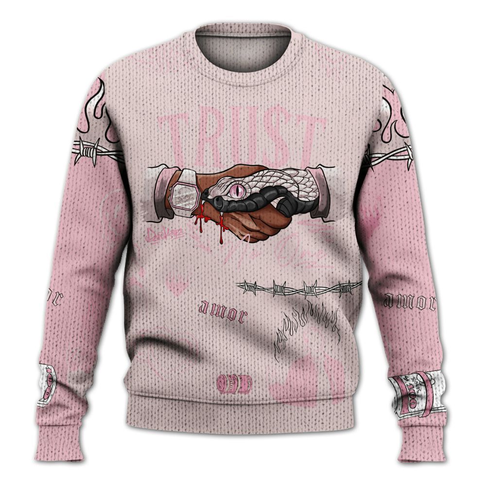 Knitted Sweater To Match Dunk Low KD 17 Aunt Pearl - Snake Trust No One