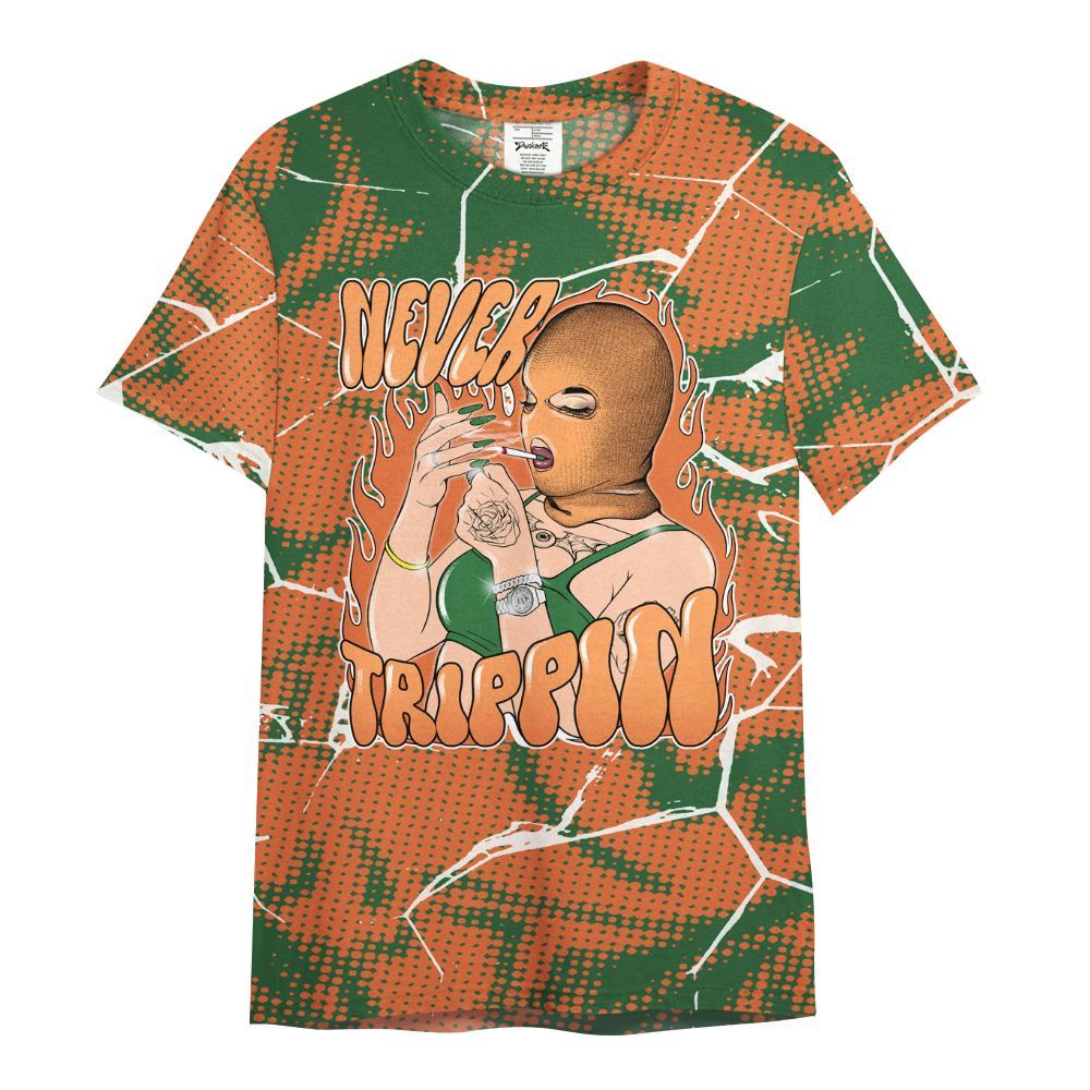 Shirt To Match Low Miami 5s - Ne'er Trippin' Unique Crack All Over Print