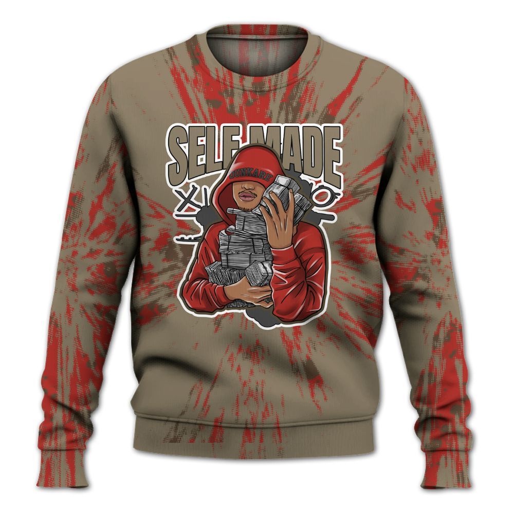 Sweatshirt To Match Olive 9s - Selfmade Lux All Over Print